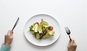 Les repas en petites portions lorsque la perte de poids